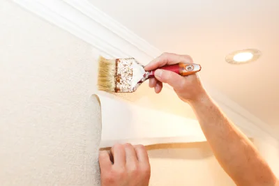 Pose de papier peint à Théziers — revêtements muraux et toiles de verre